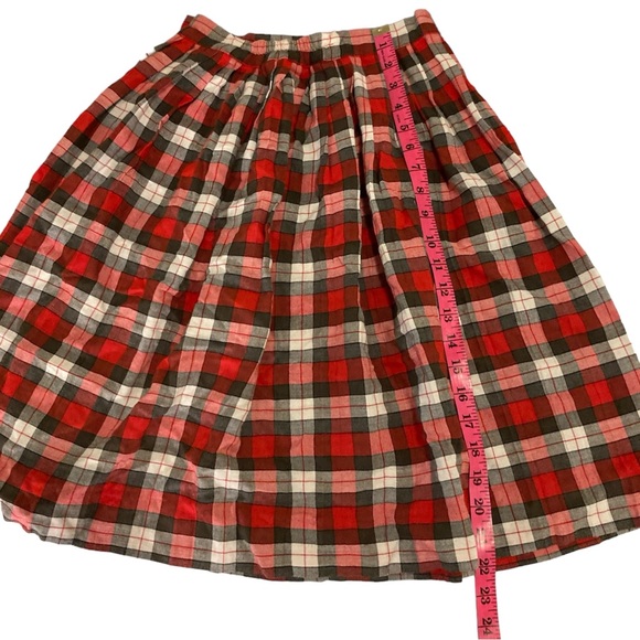 Authentic 50s/60s plaid A-line skirt - Picture 7 of 7
